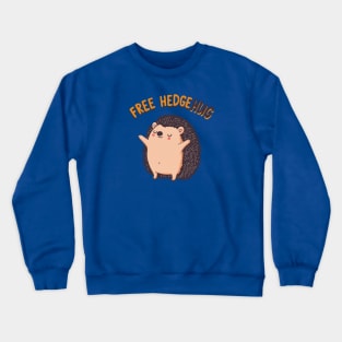 Cute hedgehog loves hugs Crewneck Sweatshirt